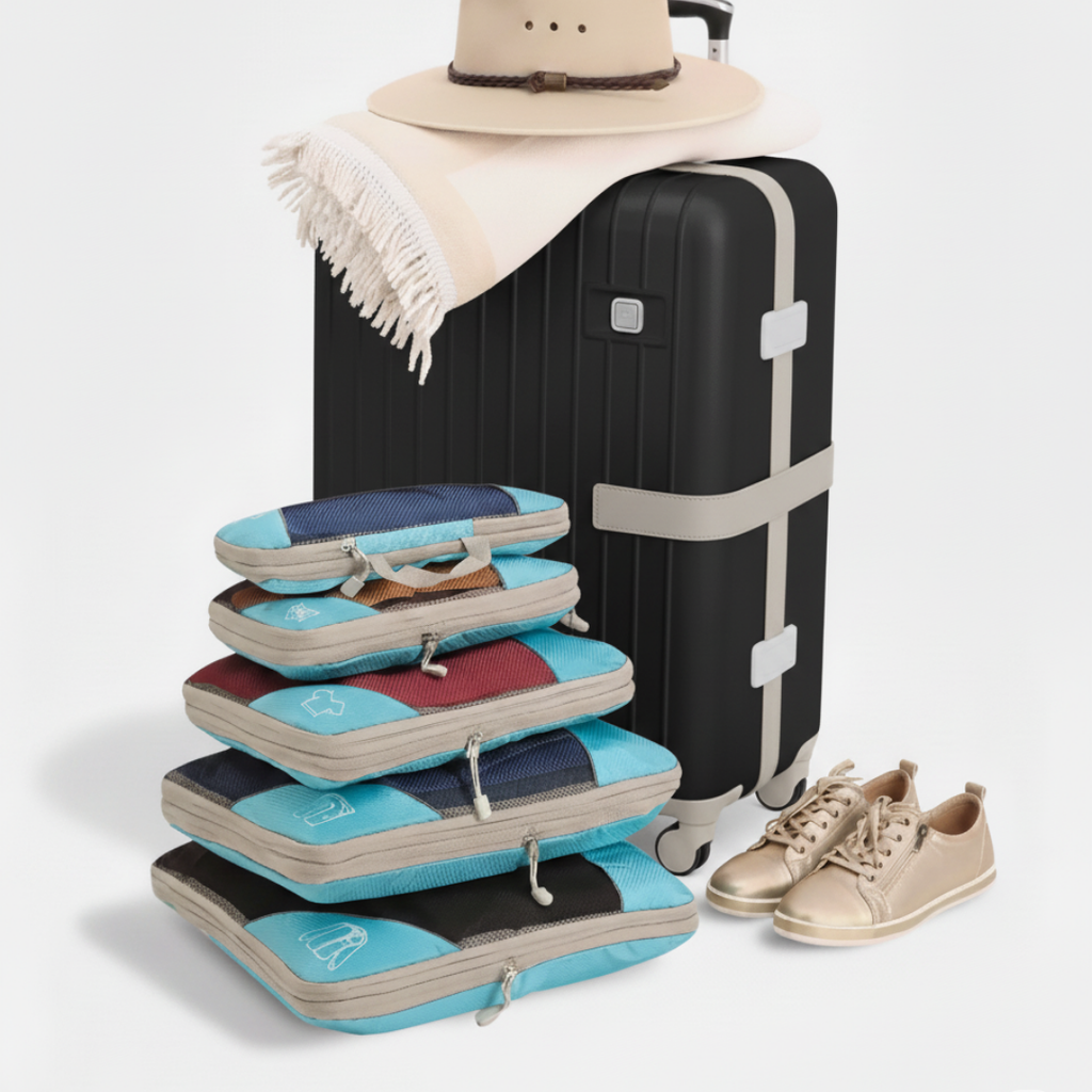 Compression Packing Cubes – Space-Saving Travel Organizers for Luggage