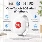 SOS Emergency Alert Wristband for Seniors – One-Touch Help Button