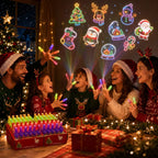 👻🎃 Halloween Finger Projector Rings – LED Party Favors for Kids