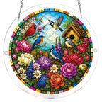Garden Songbirds Light Suncatcher-Acrylic Window Art