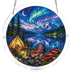 Aurora Lakeside Camping Light Suncatcher-Acrylic Window Art