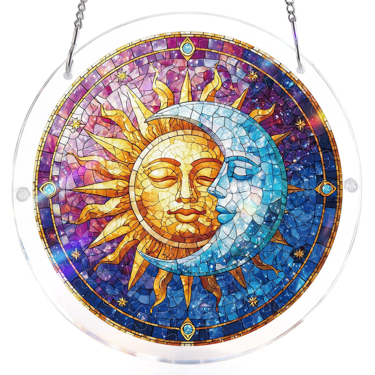 Sun and Moon in Harmony Light Suncatcher-Acrylic Window Art