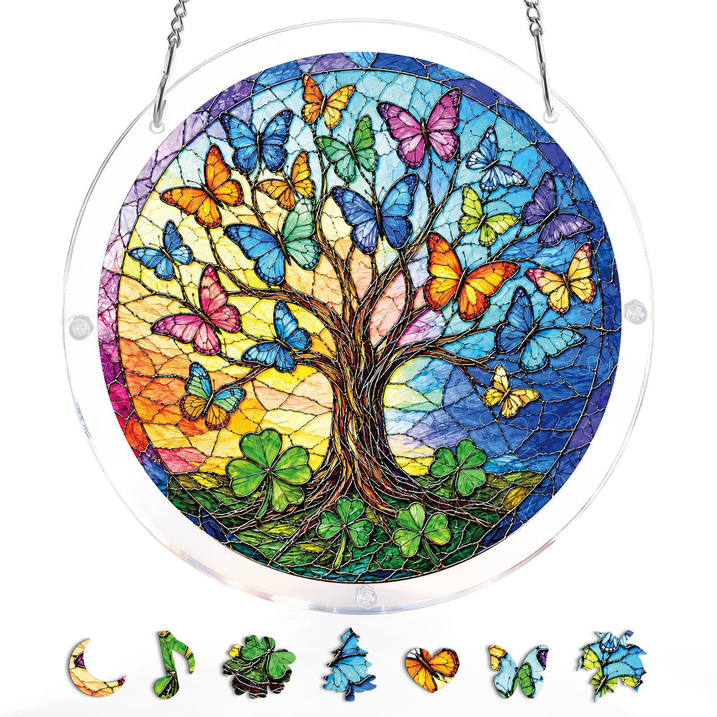 Butterfly Dream Tree Light Suncatcher-Acrylic Window Art