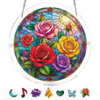 Rose Garden Window Light Suncatcher-Acrylic Window Art