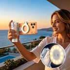 Zoomable Magnetic Palm Grip Mini Selfie Stick