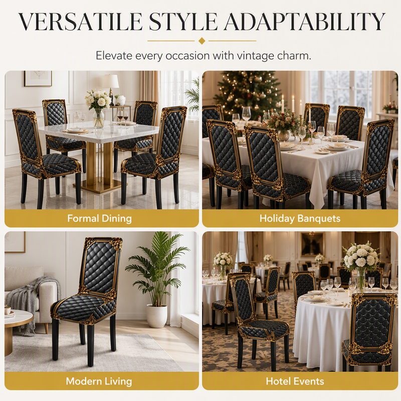 Dolovira Luxury Stretch Dining Chair Cover – Washable & Perfect Fit