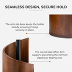 Modern Wood & Metal Paper Towel Holder