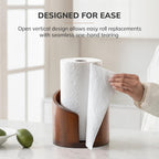 Modern Wood & Metal Paper Towel Holder