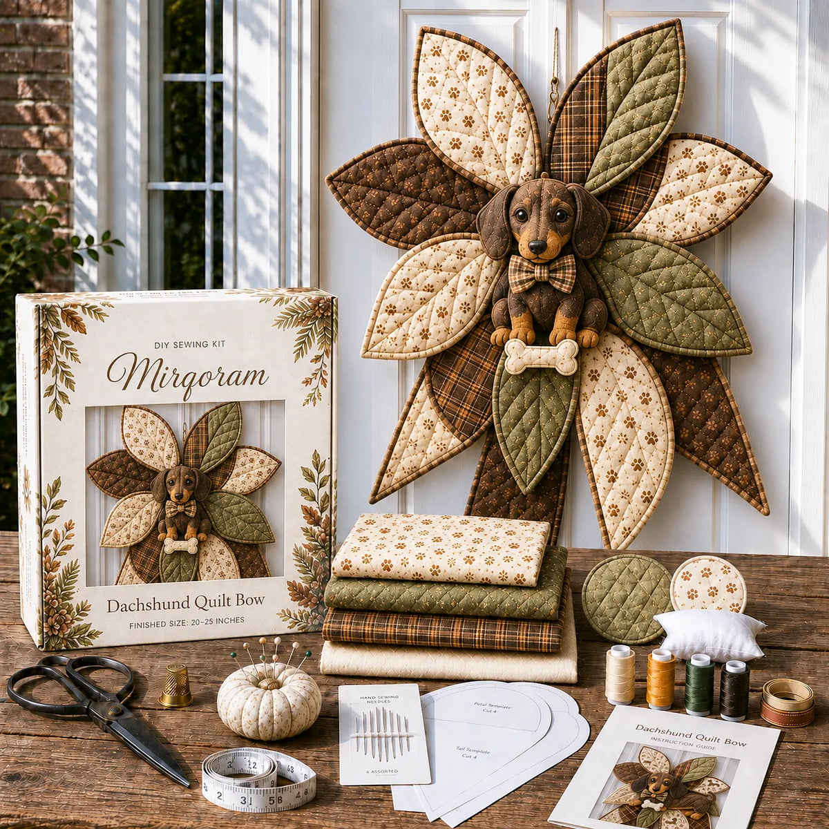 Dragon - Handmade Quilted Door Bow DIY Sewing Kit