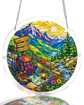 Sunlit Mountain Trail Light Suncatcher-Acrylic Window Art