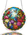 Garden Songbirds Light Suncatcher-Acrylic Window Art