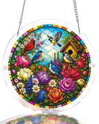 Garden Songbirds Light Suncatcher-Acrylic Window Art