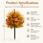 Just Arrived 🔥Artificial Autumn Halloween Pumpkin & Tree Stump Decoration🍂🎃