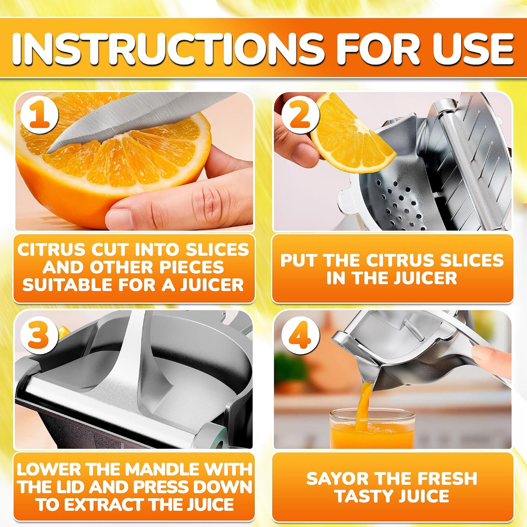 EasyPress™ Manual Juicer – Fresh Juice with Less Effort