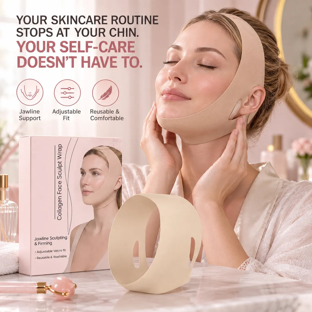 Adjustable V-Line Face Wrap – Comfortable Facial Support Band
