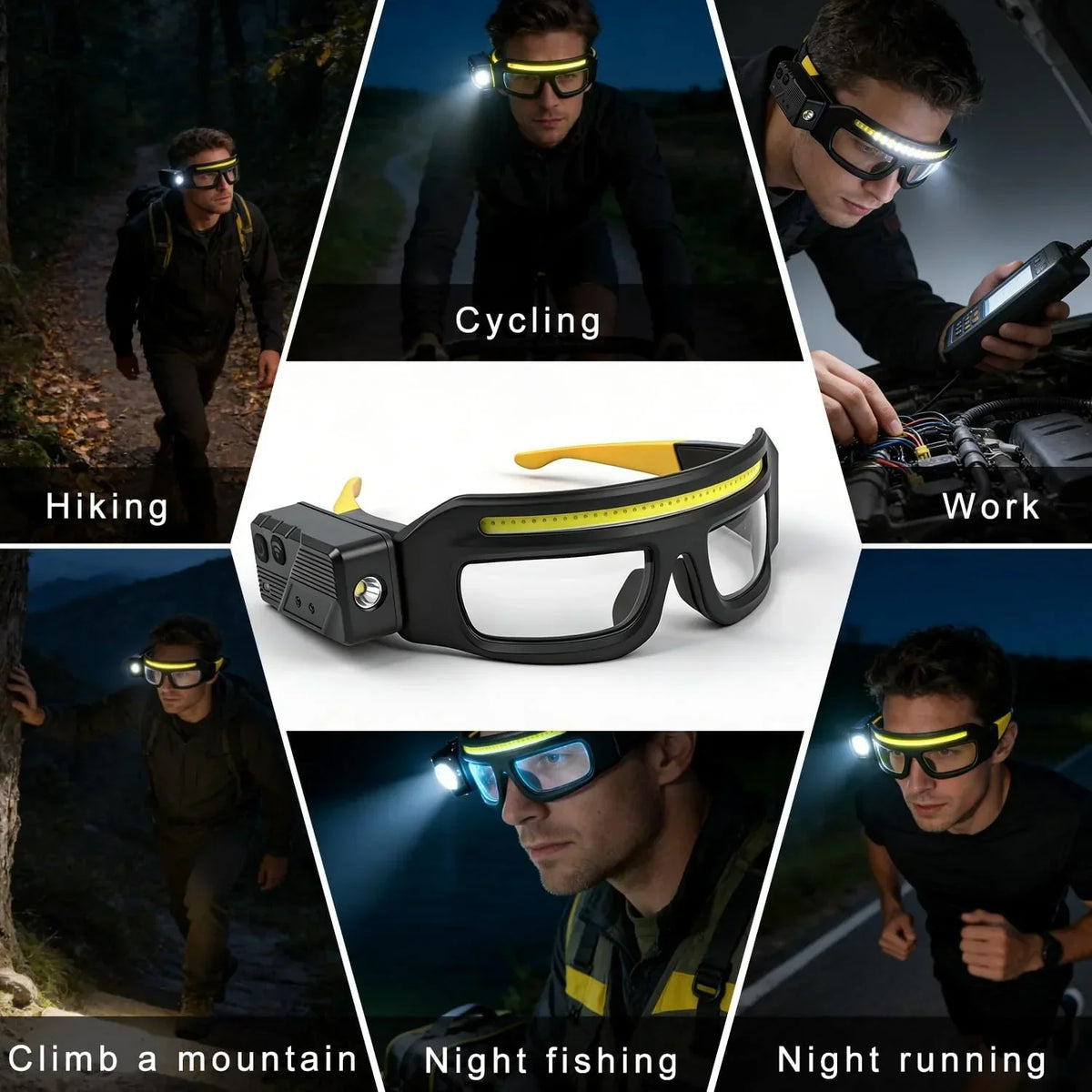 Dolovira™ Hands-Free LED Work Glasses