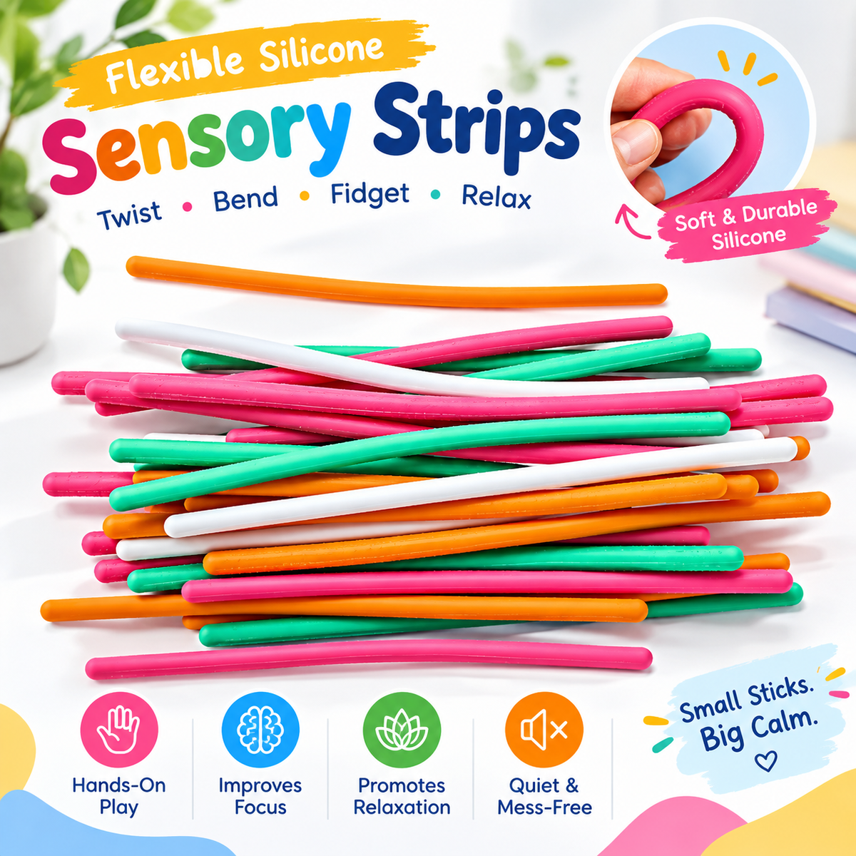 Silicone Sensory Fidget Board – Interactive Activity Toy for Focus, Relaxation & Stress Relief