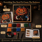 🔥 LAST DAY 49% OFF – 🖤 Premium 3D Pearl Dark Gothic Diamond Painting Art Kit | Luxury Flocked Canvas with Scratch-Resistant Non-Fading Pearl Beads DIY Dark Academia Decor 💀🕯️✨