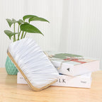 Dolovira Pleated Evening Clutch Bag