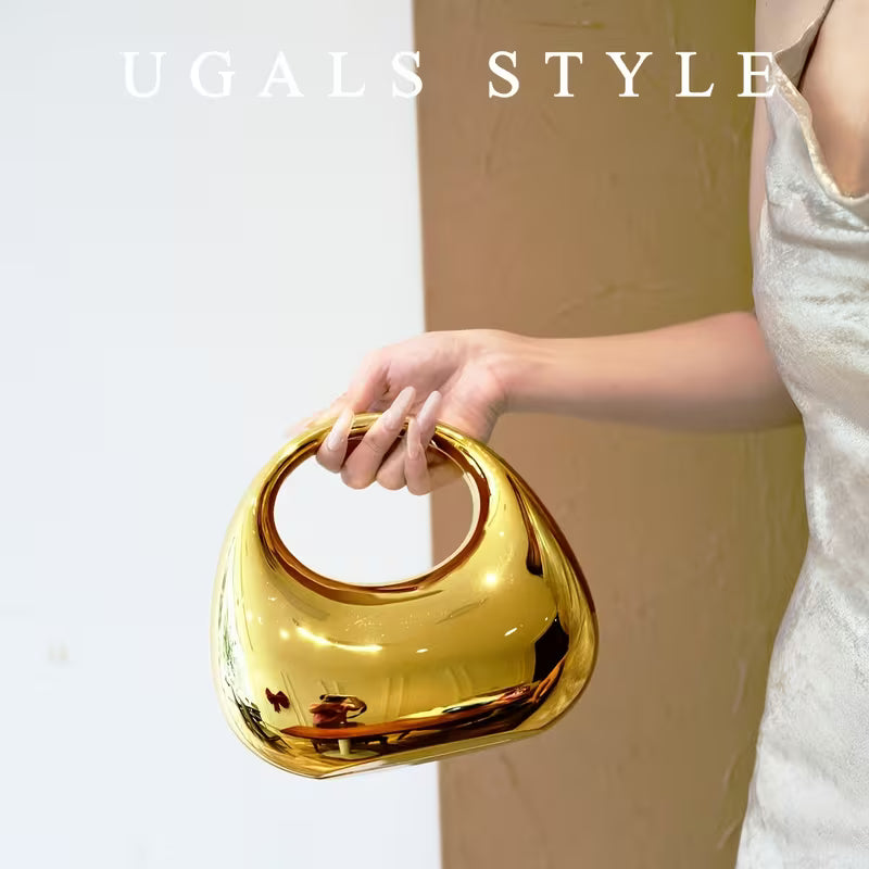 Luxury Shell-Shaped Acrylic Clutch – Evening Crossbody Bag