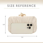 Dolovira Pleated Evening Clutch Bag
