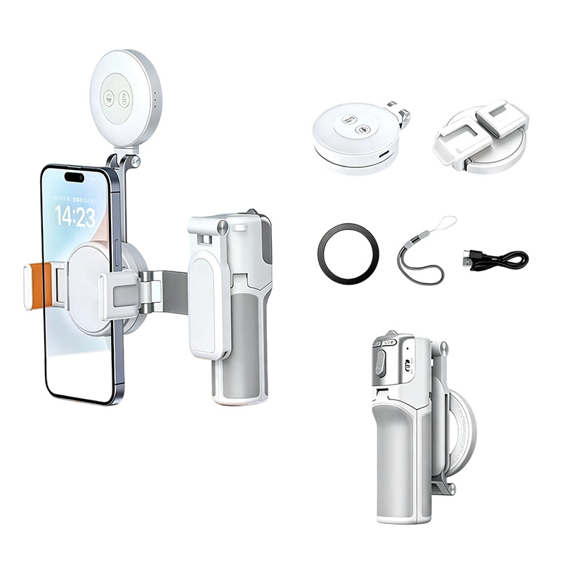 Zoomable Magnetic Palm Grip Mini Selfie Stick