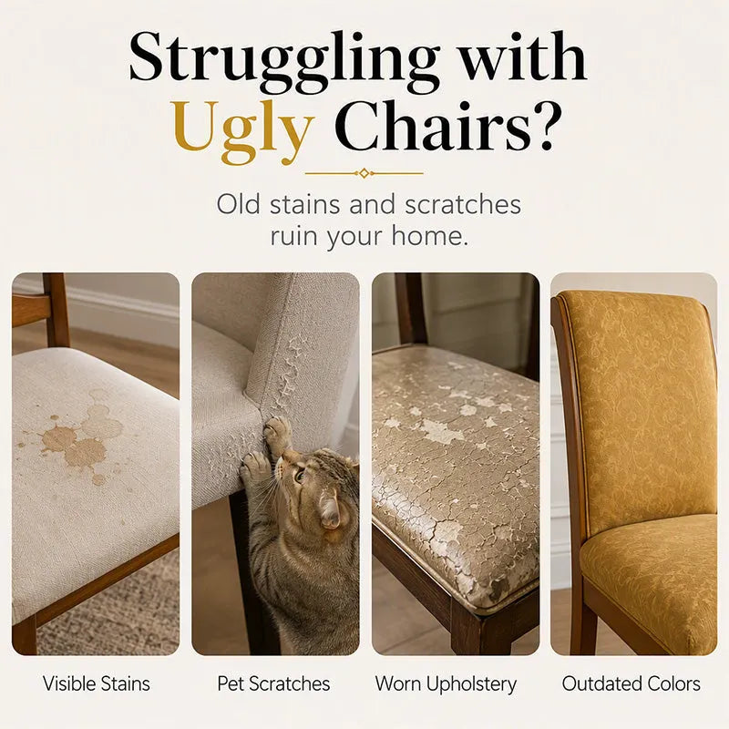 Dolovira Luxury Stretch Dining Chair Cover – Washable & Perfect Fit