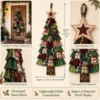 🎄Beginner-Friendly DIY Oversized Patchwork Christmas Tree Door Hanging Kit | Complete Kit with All Tools & Step-by-Step Guide Included 💕