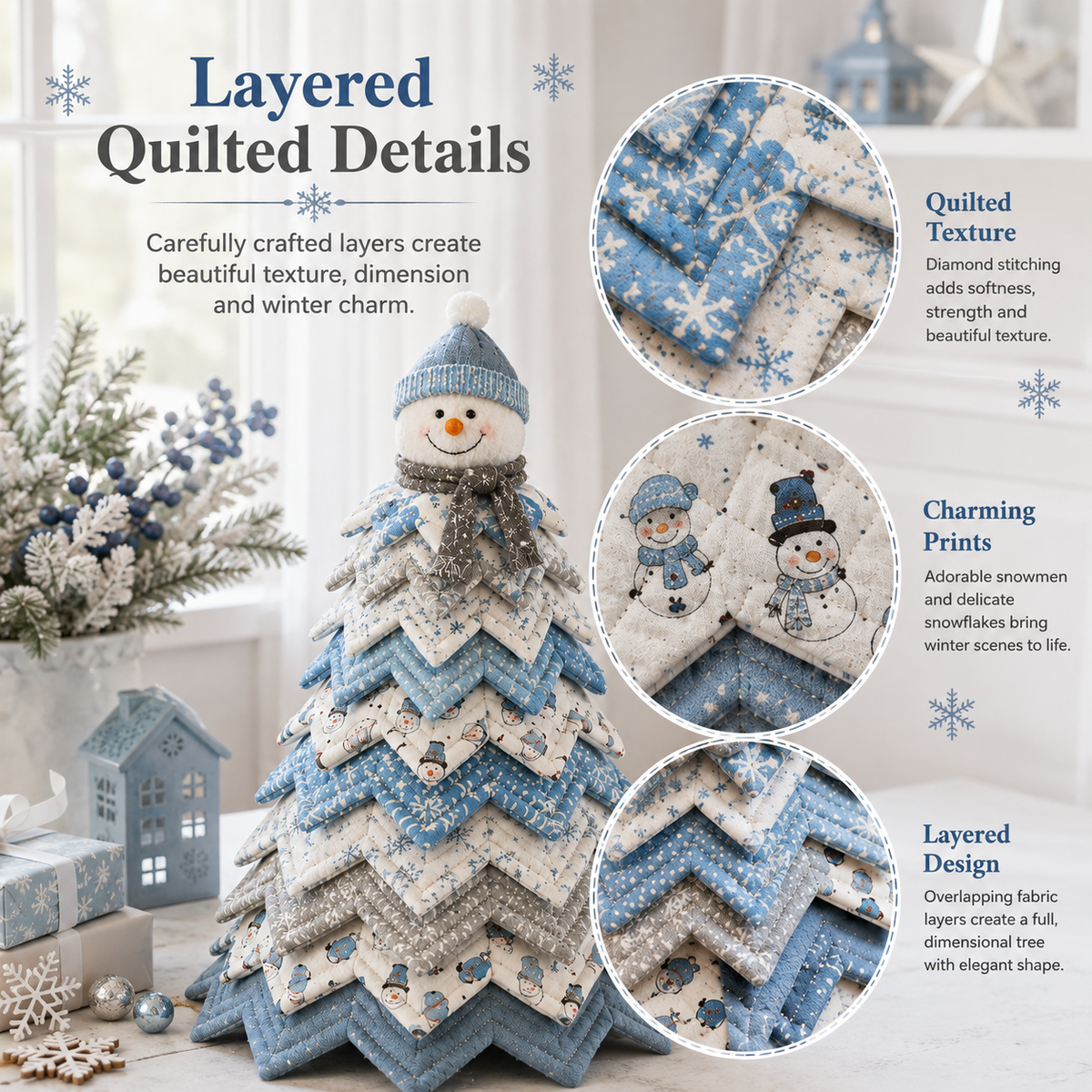 Special Offer - Frosty Snowman DIY Quilted Santa Christmas Tree Kit
