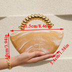 Luxury Acrylic Evening Clutch – Elegant Wedding & Party Bag