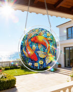Koi Dream Pond Light Suncatcher-Acrylic Window Art