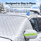 ❄️Quilted Windshield Snow Cover with Side Mirror Covers