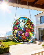 Garden Songbirds Light Suncatcher-Acrylic Window Art