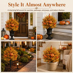 Just Arrived 🔥Artificial Autumn Halloween Pumpkin & Tree Stump Decoration🍂🎃