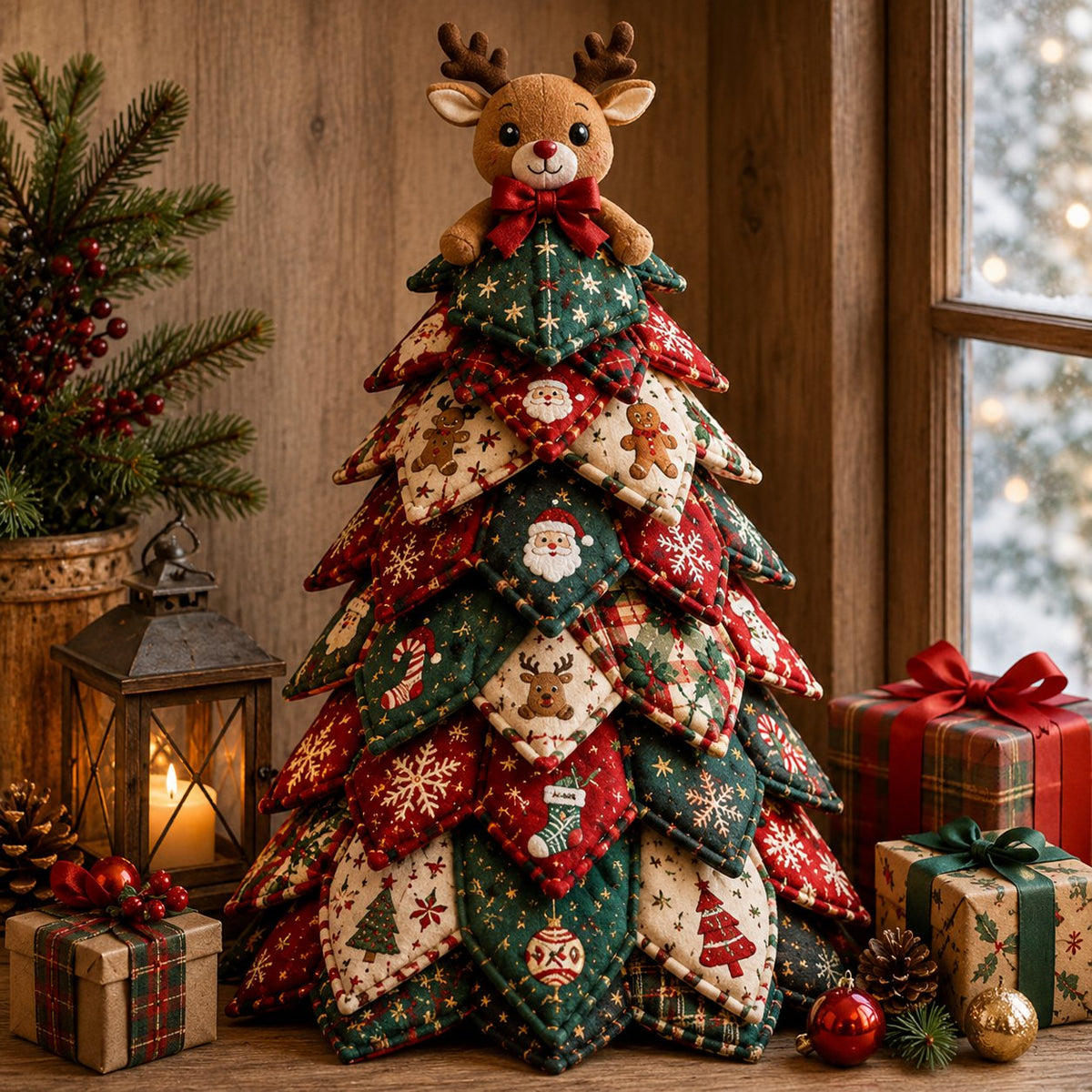 Gingerbread Man DIY Quilted Christmas Tree Kit