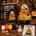 🔥 LAST DAY 49% OFF – 🎃 Halloween Tree DIY Crochet Kit | All-In-One Kit for a Layered 7-Inch Spooky Tabletop Decoration 🧶👻✨