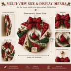 🎄Beginner-Friendly Christmas Fabric Wreath DIY Kit