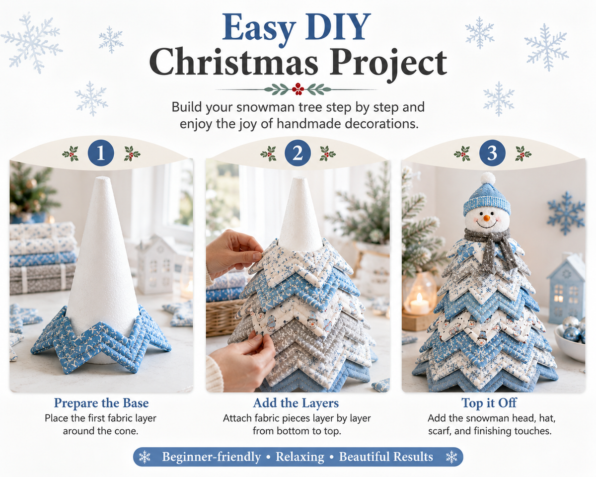 Special Offer - Frosty Snowman DIY Quilted Santa Christmas Tree Kit