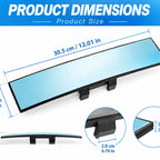 🚗 Extra Large Wide-Angle Clip-On Rearview Mirror
