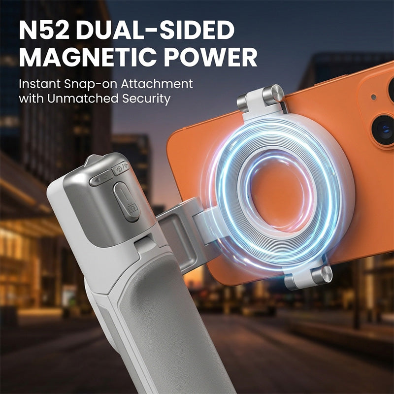 Zoomable Magnetic Palm Grip Mini Selfie Stick
