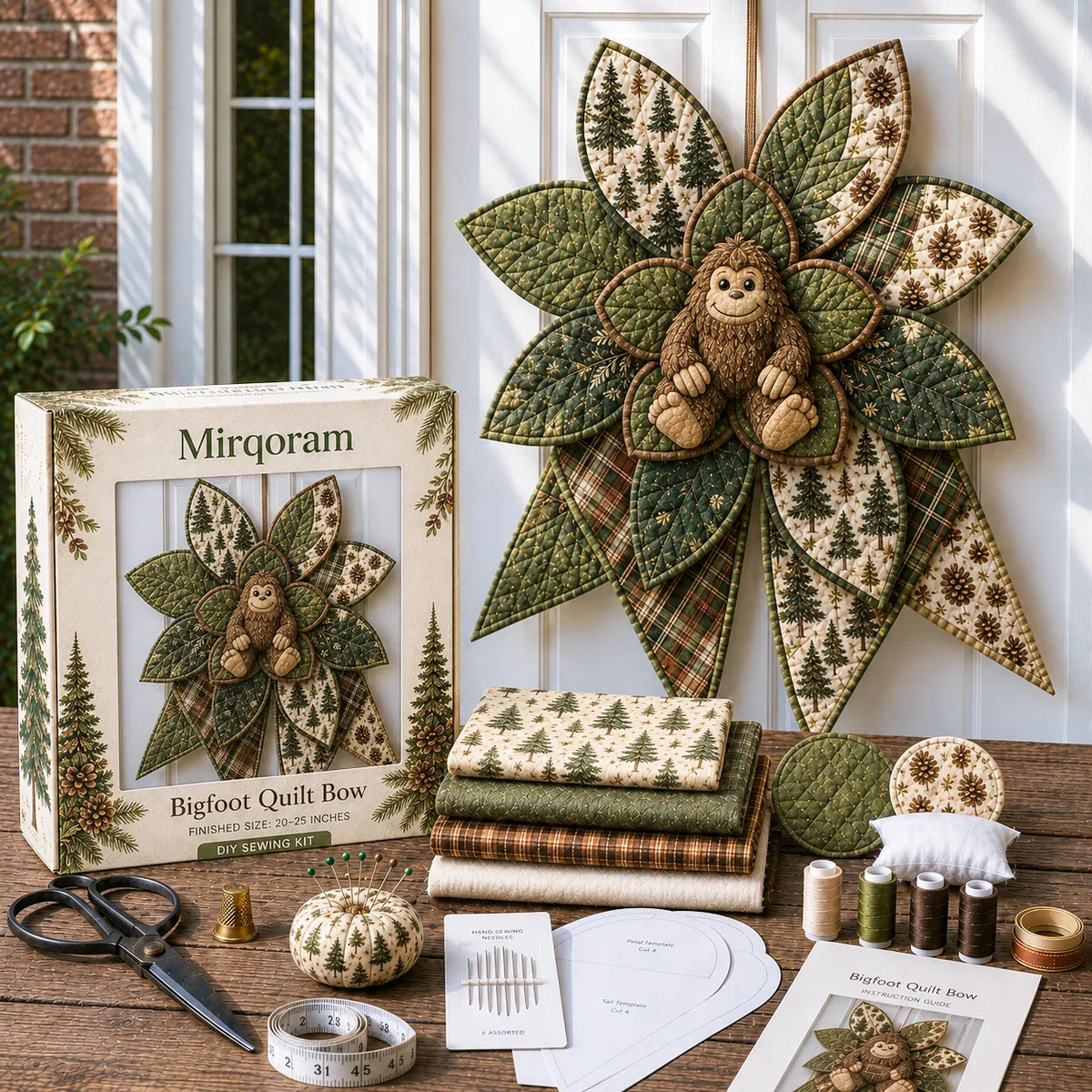 Bigfoot - Handmade Quilted Door Bow DIY Sewing Kit