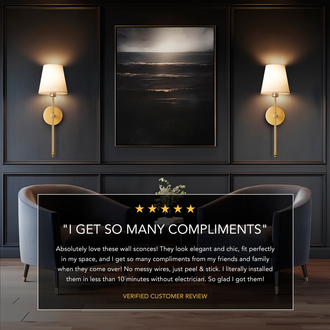 WIRELESS WALL SCONCE