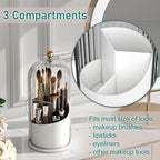 Luxury Dustproof Bathroom Organizer – Toothbrush & Makeup Brush Holder