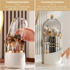 Luxury Dustproof Bathroom Organizer – Toothbrush & Makeup Brush Holder