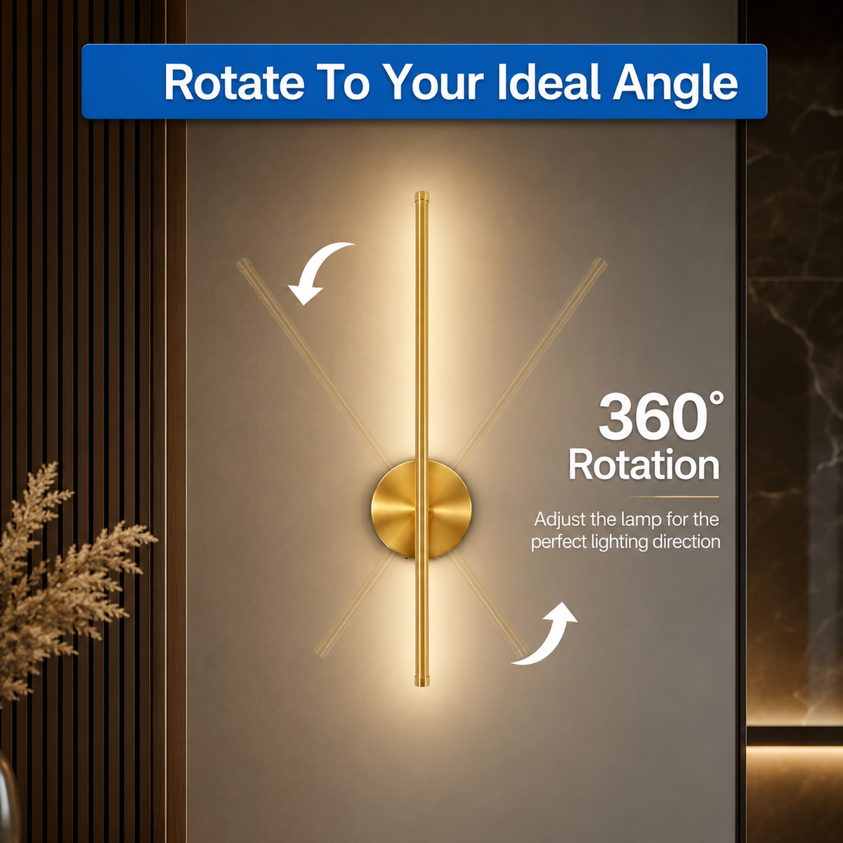 Rechargeable Cordless Wall Sconce with Remote Control