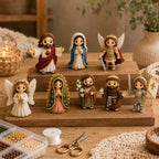 🔥 Last Day 50% OFF - Tiny 3D Beaded Faith & Angel DIY Kit✨🕊️