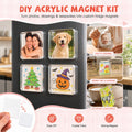 💕 DIY 3D Crystal Clear Acrylic Photo Fridge Magnet Kit – Create Personalized Memory Keepsakes 🎞✨
