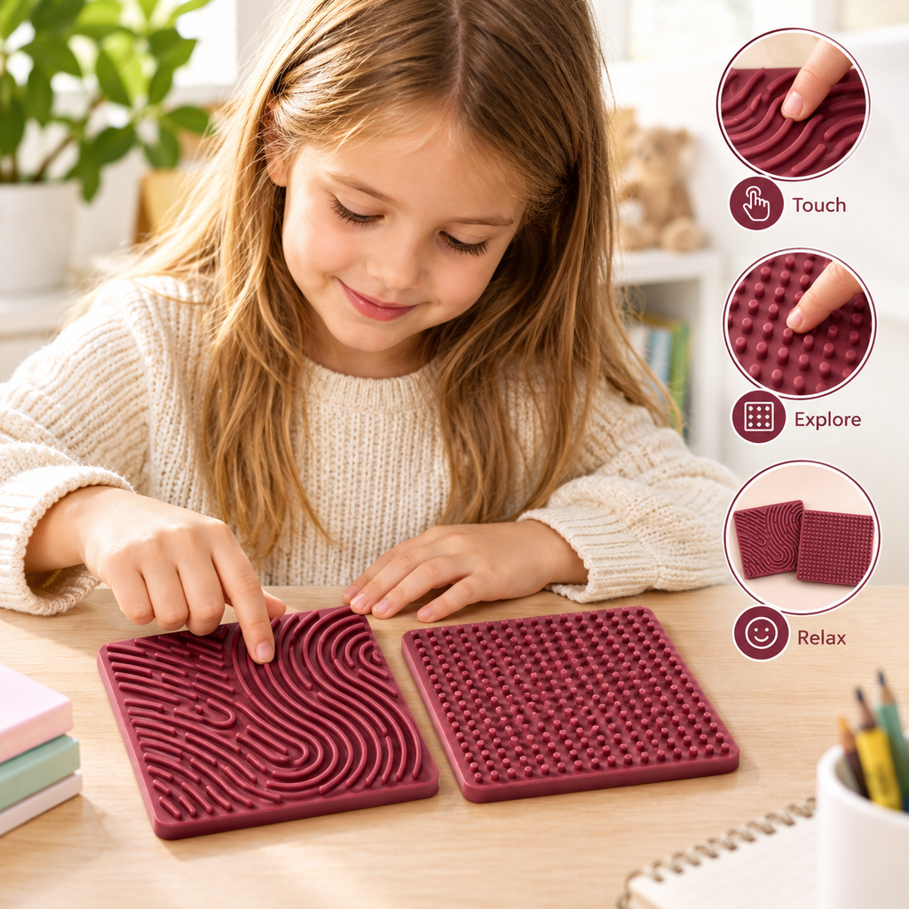 Silicone Sensory Fidget Board – Interactive Activity Toy for Focus, Relaxation & Stress Relief