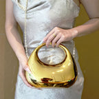 Luxury Shell-Shaped Acrylic Clutch – Evening Crossbody Bag
