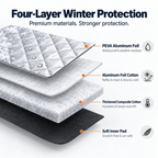 ❄️Quilted Windshield Snow Cover with Side Mirror Covers
